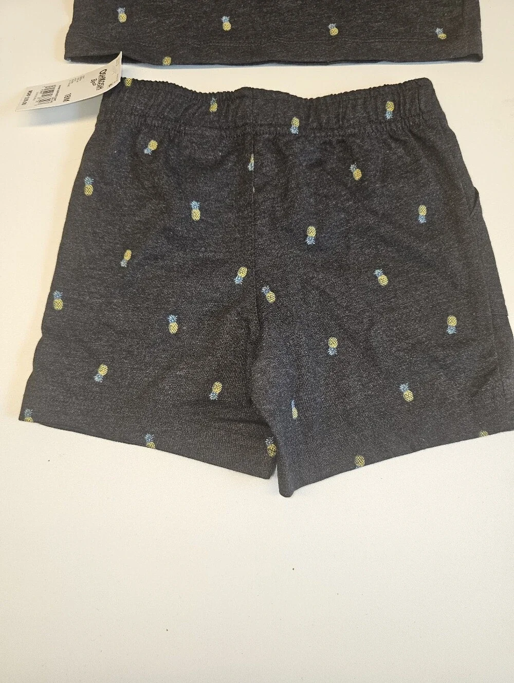 NWT | 18 mos. | OshKosh B’gosh | Charcoal Gray Pineapple Print Pull-On Shorts